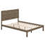 Ensemble de chambre à coucher 3 pièces, lit plateforme double avec deux lumières de chevet, table de chevet 2 tiroirs-2013727558