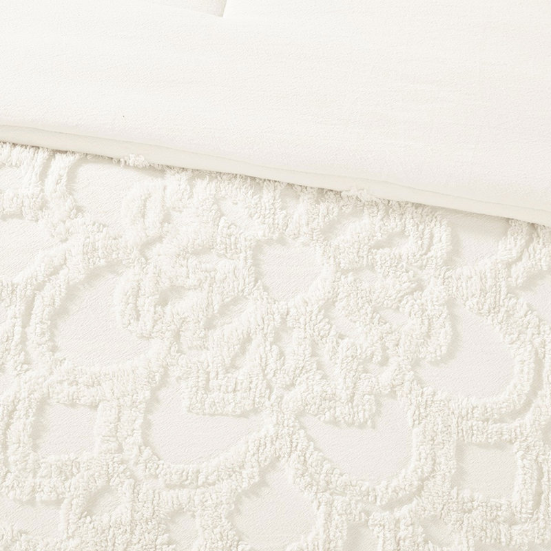2 pièces en lit de chenille de coton - édredon pour lit simple / simple de style XL