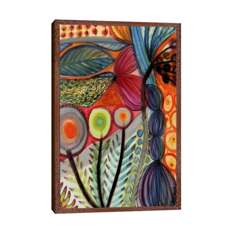 Vivaces 1 Piece Wall Art on Canvas, 101.6 cm H x 66.04 cm W, Classic Wood Floater Framed