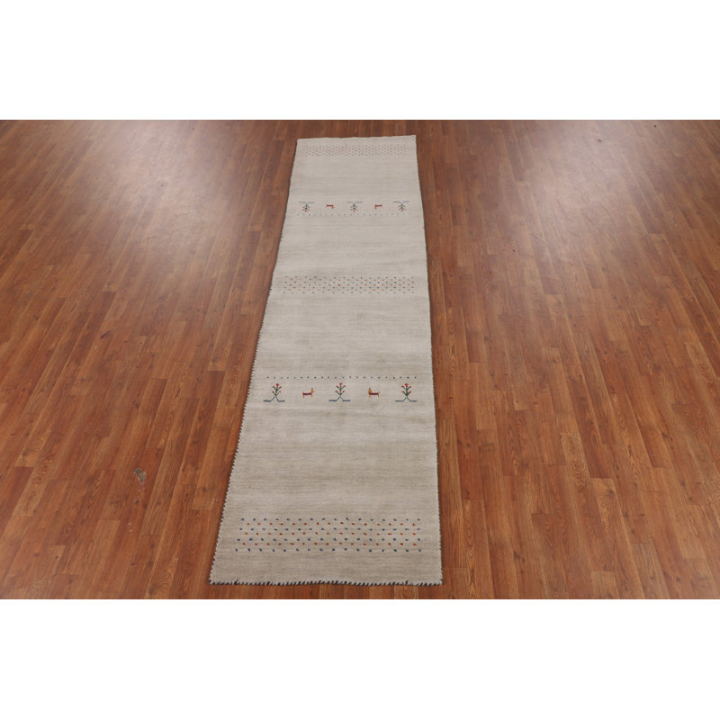 Handmade Gabbeh Indian Runner Rug