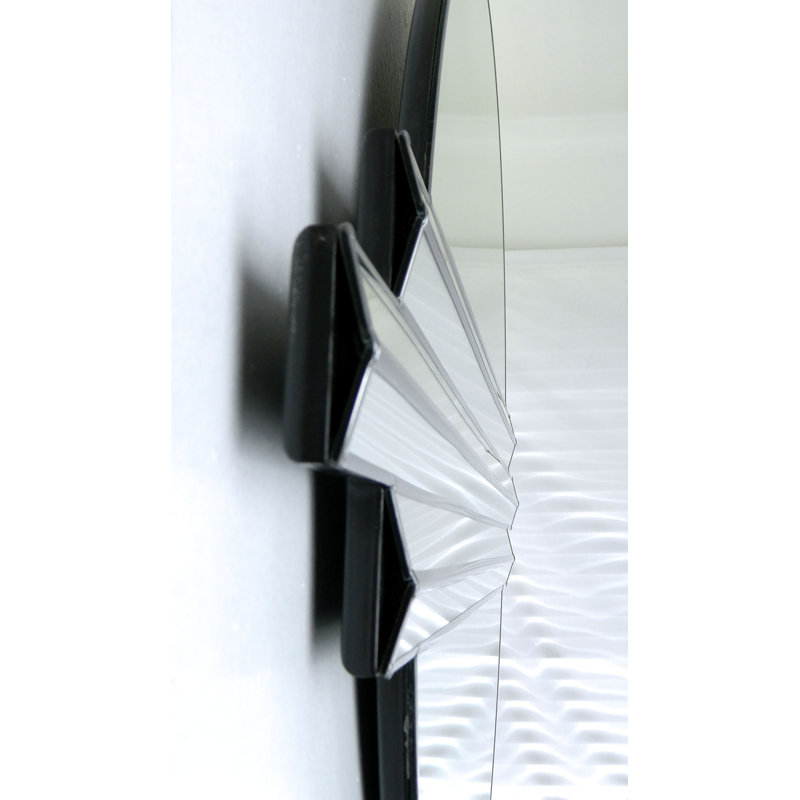 Unique Flat Wall Mirror, Silver