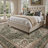 Soft Vintage Floral Non-Slip Washable Area Rug For Living Room, Bedroom Navy-693290162-690819408