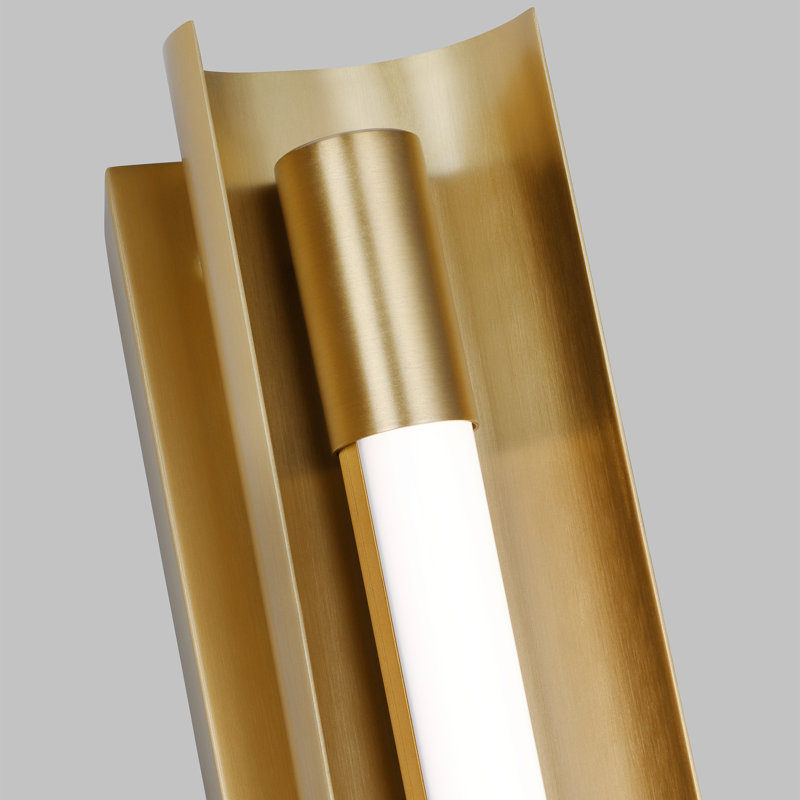 Marine Dimmable LED Bath Bar, Burnished Brass