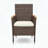 4-Piece All-Weather PE Rattan Patio Dining Chair Set with Thick Removable Cushions