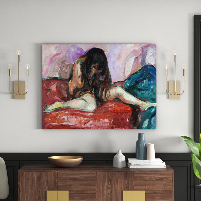 Edvard Munch - Wrapped Canvas Painting, 90cm H x 120cm W x 1.8cm D