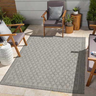 Tapis intérieur / extérieur argent Sunshine