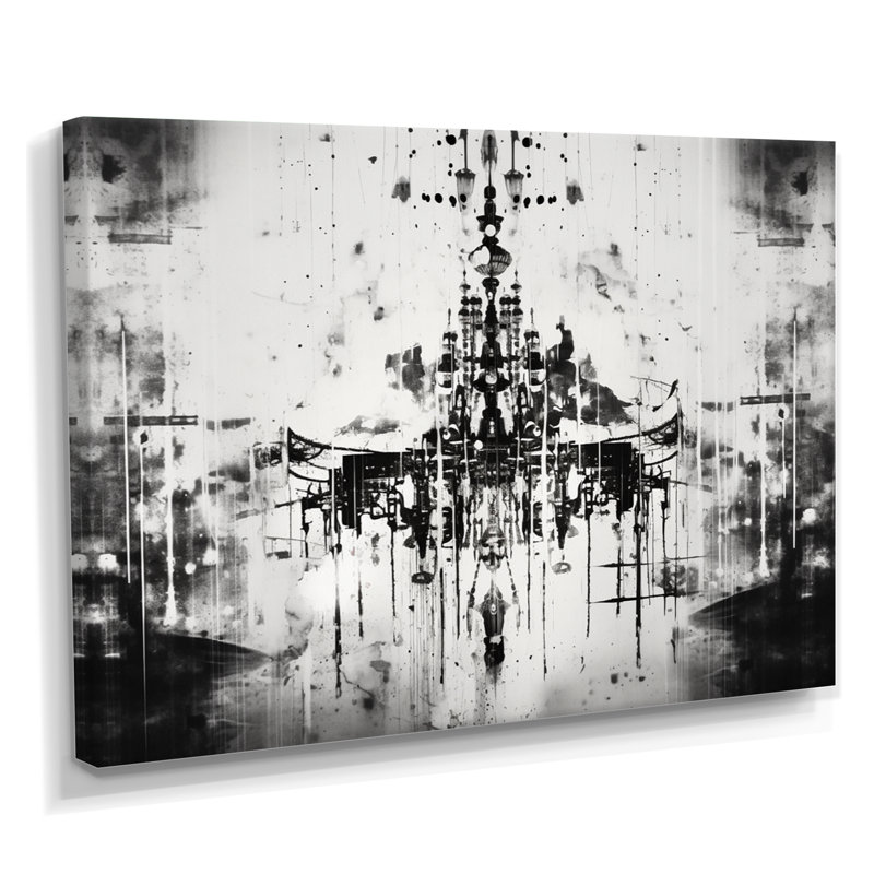 Reneau - Art mural lustre glamour, H 12 po x l 20 po x P 1 po, Toile tendue