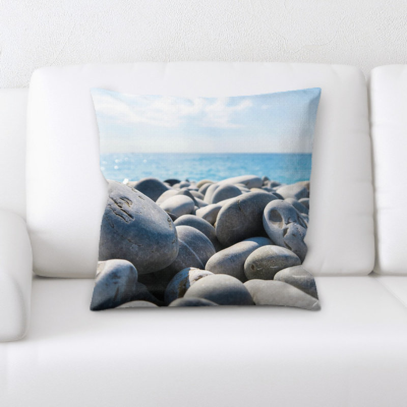 Stone Microsuede Reversible Throw Pillow