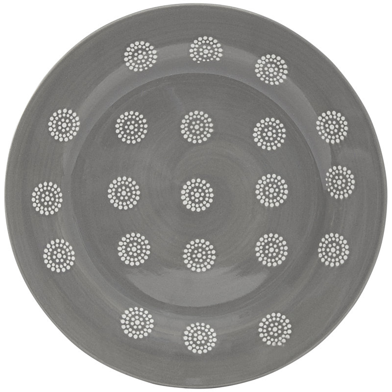 Moroccan Grey 16-Piece Ceramic Dinnerware Set for 4