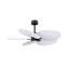 Alessandra Tropical - Five Blade Ceiling Fan - Integrated LED -Matte Black Finish -Light Blue Blades-968185000-968185007