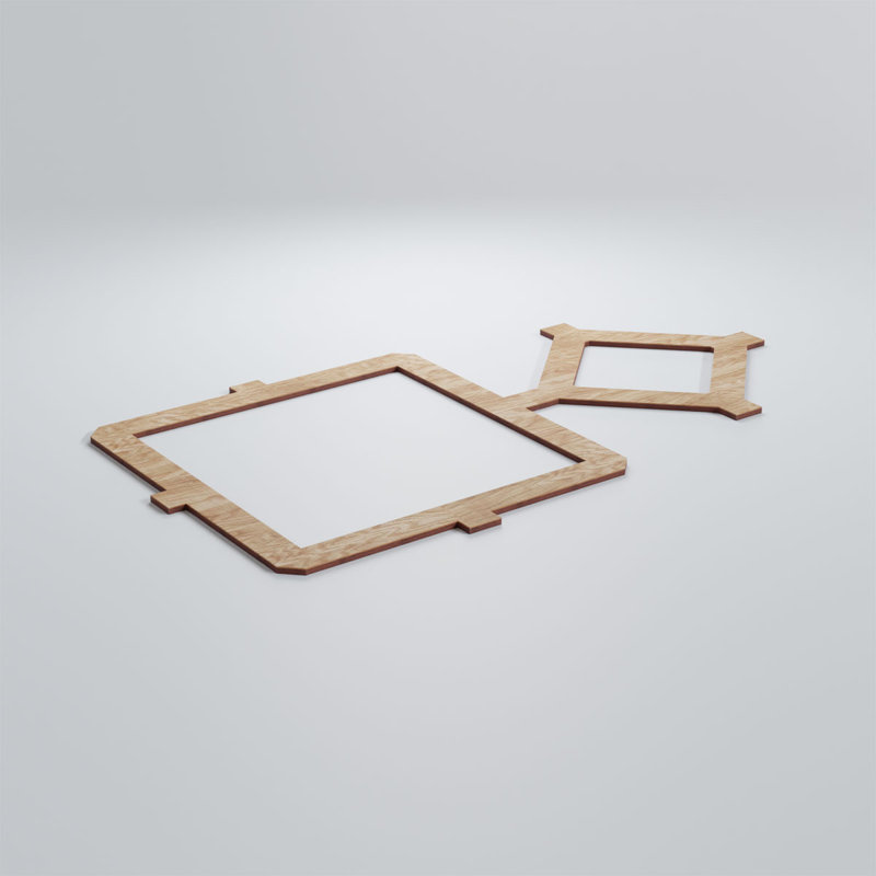 Panneaux muraux décoratifs en bois Arcadia, Chêne rouge, H 11 3/8 po x l 19 7/8 po x P 1/4 po