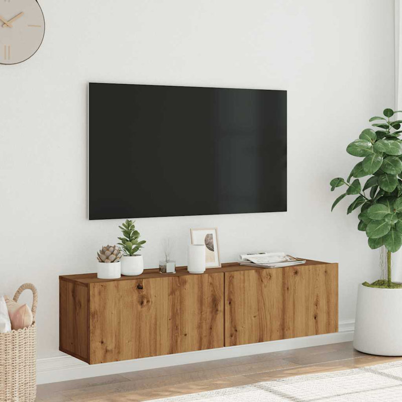 Angeleen Unfinished TV Stand, Artisan Oak, 100cm
