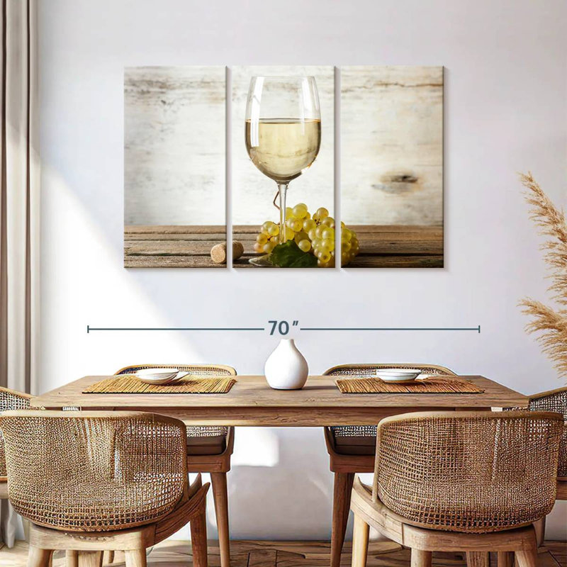 Yarlin White Wine, 36" H x 57" W
