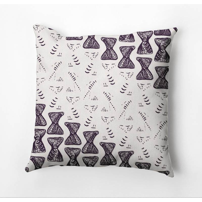 Housse de coussin carré et insert, Violet, 20 po X 20 po, Non