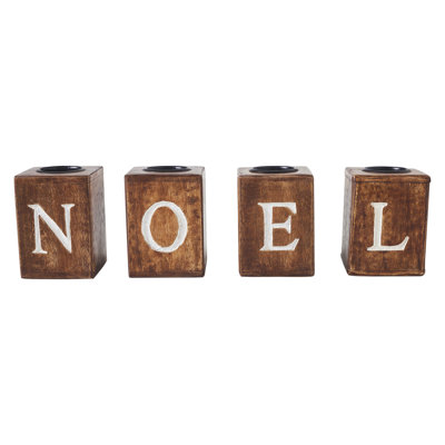 Ensemble de 4 bougies chauffe-plat festives NOEL