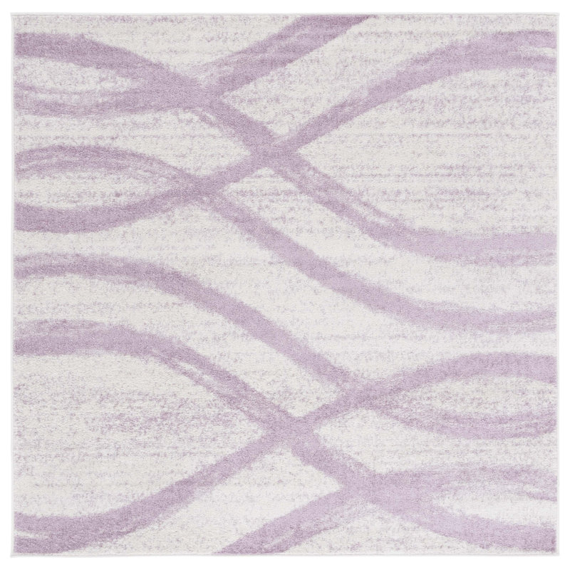 Shelva Performance Abstract Rug, Square 6'