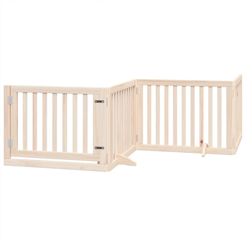 Pottersville Solid Wood Dog House Door, 60cm H x 640cm W x 2cm D, Beige