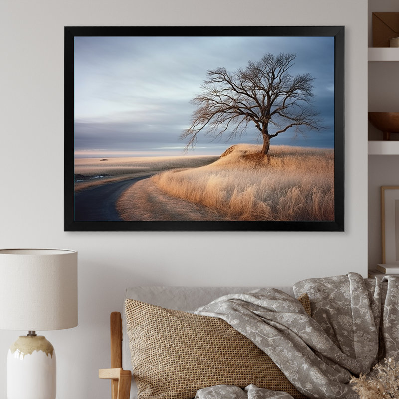 Prayies Winter Scenery Winter Charm - impressions sur toile Prairies, Cadre simple noir, H 30 po x l 40 po x P 1,5 po