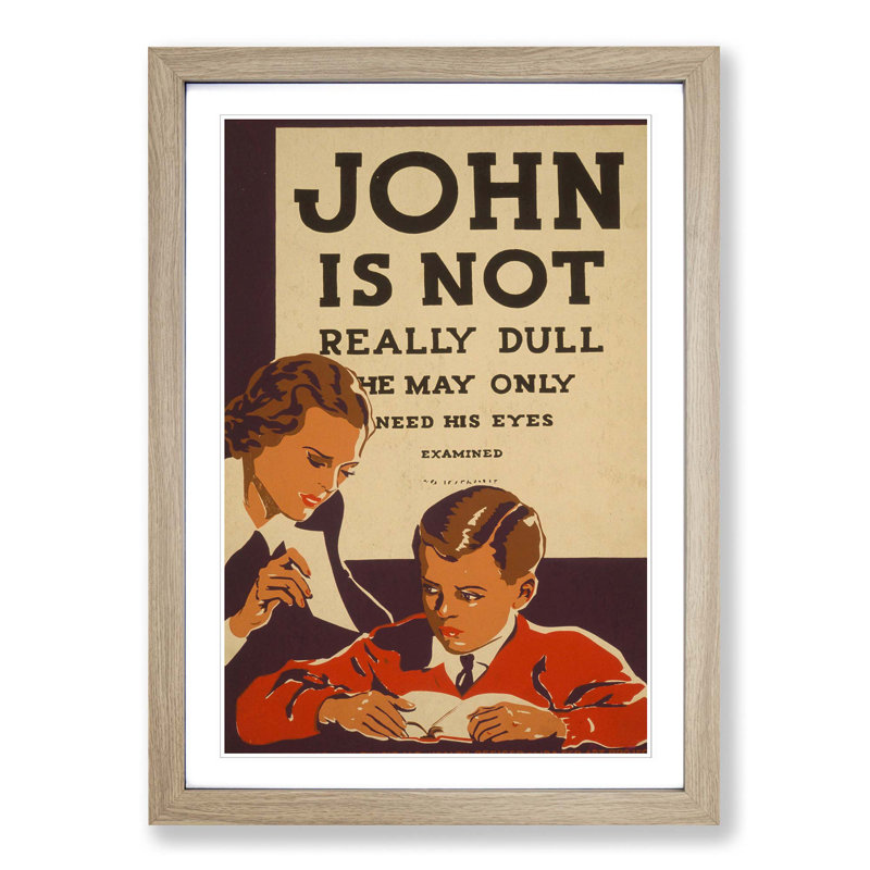 Single Picture Frame Print, Oak
