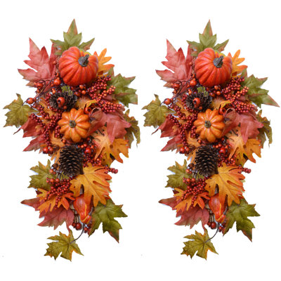Harvest Faux Oak Swag