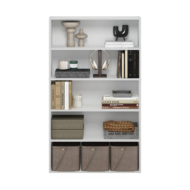 133.8cm H x 79.6cm W Standard Bookcase, White