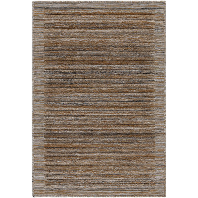 Itsuko Hand Knotted Striped Indoor / Outdoor Rug