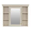 Armoire de rangement murale de salle de bain 35 po x 28 po avec porte miroir