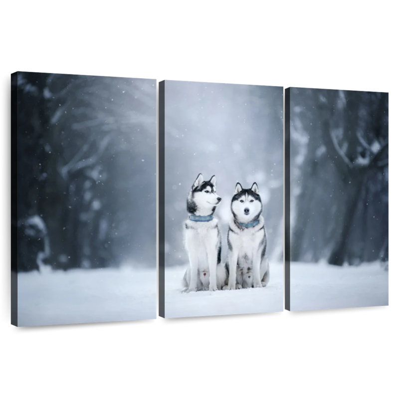 Brampt Husky Buddies, 32" H x 50" W