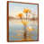 Toile avec cadre flottant brun