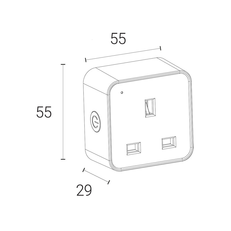 Wiz Connected Wall Mounted Smart Plug