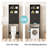Eftimie 74.8'' H Freestanding Over the Toilet Storage-290286794