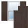 True Fit PVC Centre Circle Arts & Crafts Fixed Mount Shutters
