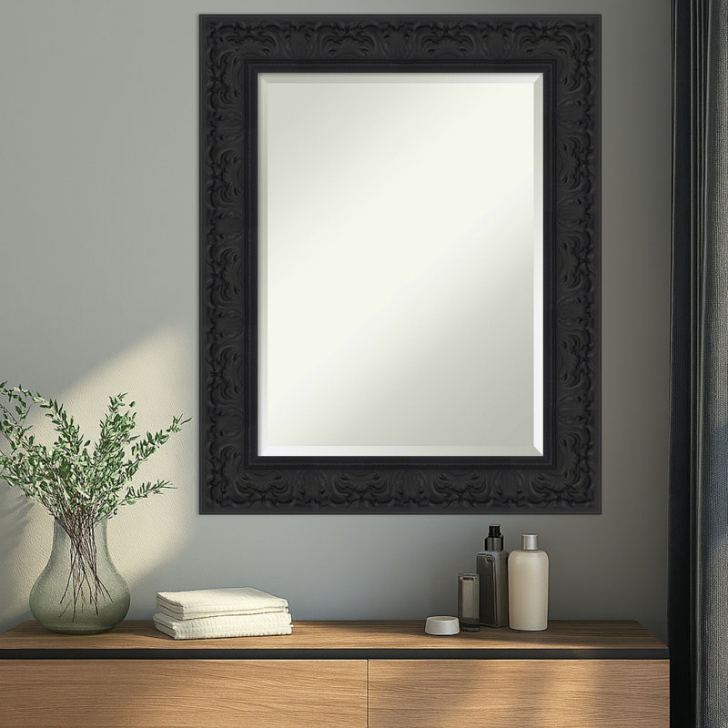 Miroir mural Luxe, 30,75 po x 24,75 po, Noir