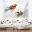 Tapisserie d’illustration d’oiseaux en polyester pour animaux avec accessoires suspendus inclus-28490765