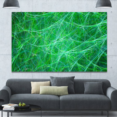 « mystic green nervures », impression sur toile
