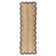 Ayanne Hand-Braided Scalloped Jute Navy Indoor Area Rug with Non-skid Backing