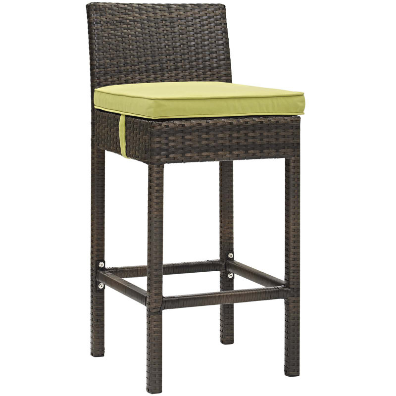 Tabouret de bar Havenside Home Bocabec, Péridot, Brun