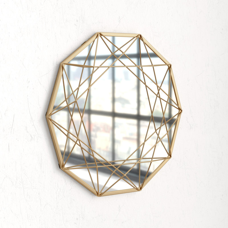 Miroir d'appoint Conkle Glam, Or