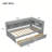L-shaped Bookcases Bed with Power Outlets, USB Charging Ports,Two Drawers-1487177605-1487177610