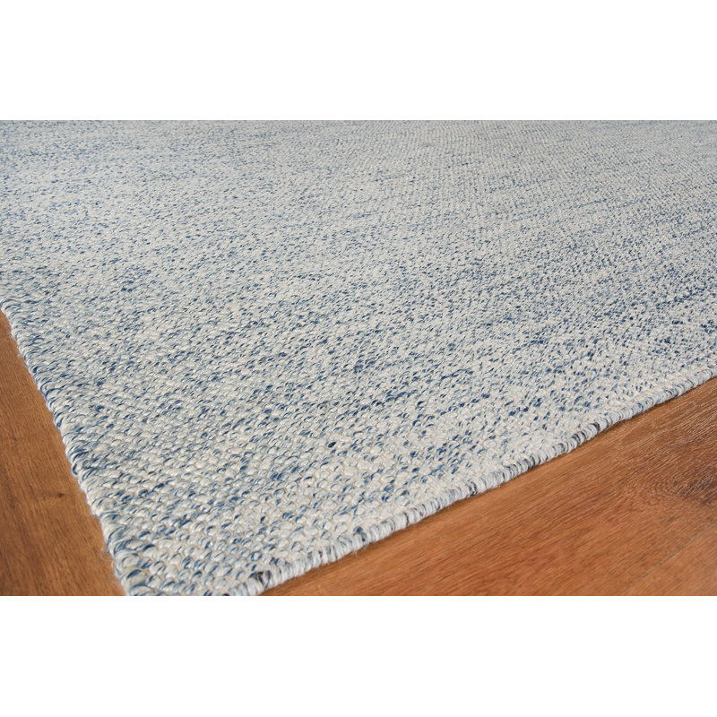 Rhodes Handmade Flatweave Blue Area Rug, Rectangle 8' x 10'