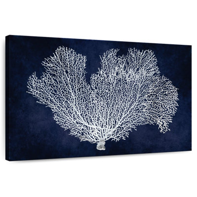 Brampt Sea Fan On Indigo Blue I