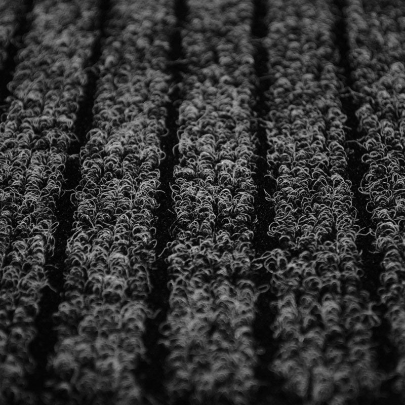 Aspire Homeware Non-Slip Indoor & Outdoor PVC Rubber Doormat, Black, Reactangle (40cm W x 60cm L)