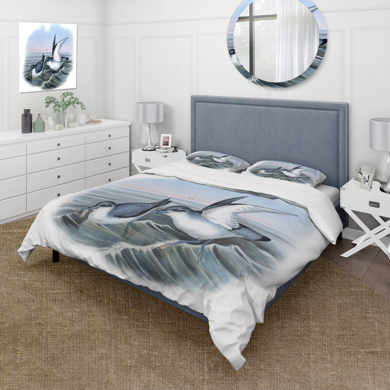 Ensemble de housse de couette traditionnel Vintage Bird Life X - microfibre de polyester