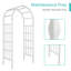 7.1' H x 3.2' W Vinyl Arbour-97802384