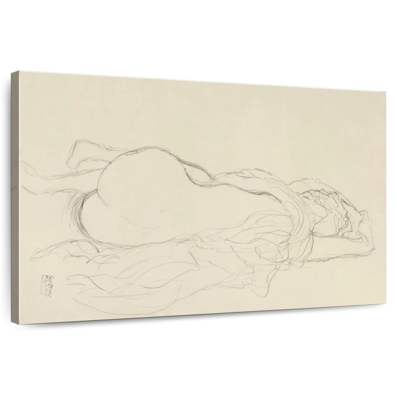 Leisha nu inclinable avec vue de dos 1917-1918, H 32 po x l 48 po