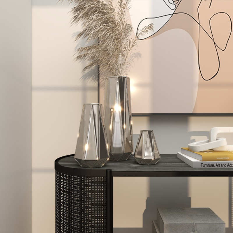 Ensemble de vases en céramique, argent