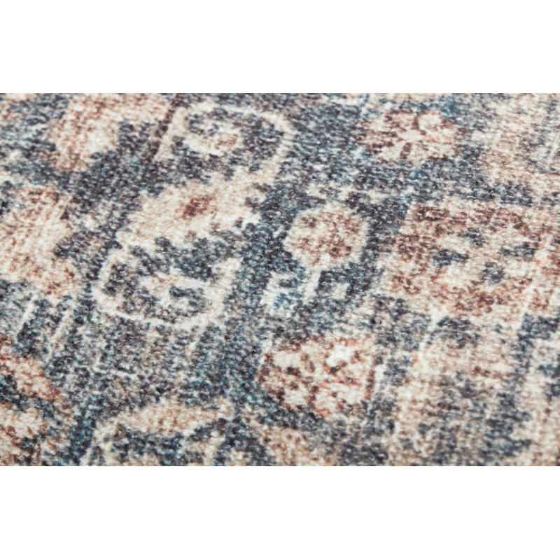 Montara Denim and Natural Lumbar Pillow Set with Polyester Insert