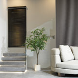 63" Artificial Faux Eucalyptus Tree in a Beige Resin Planter | 63" Eucalyptus Tree