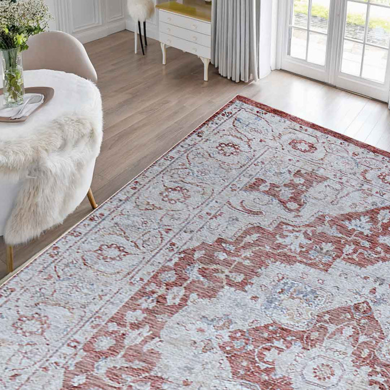 Emerald Rustique Rose Area Rug, Rectangle 120 x 155 cm