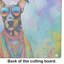 Grande planche à découper en verre Doberman Pinscher Hippie Dawg